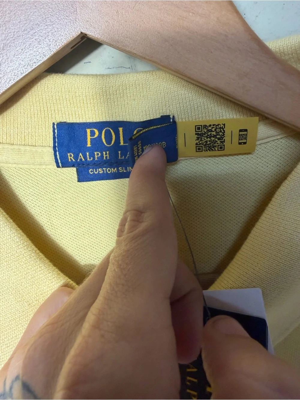 New Polo by Ralph Lauren Yellow Classic  Slim Fit Cotton Polo Shirt Size XXL